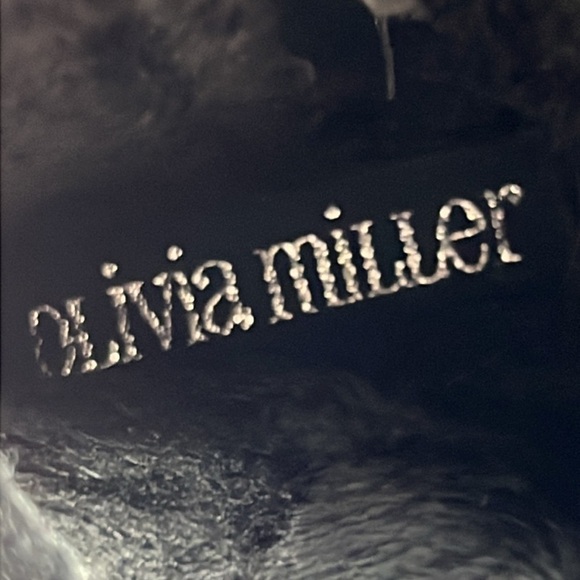 Olivia miller crushed blue velvet combat boots size 7 - Picture 6 of 7